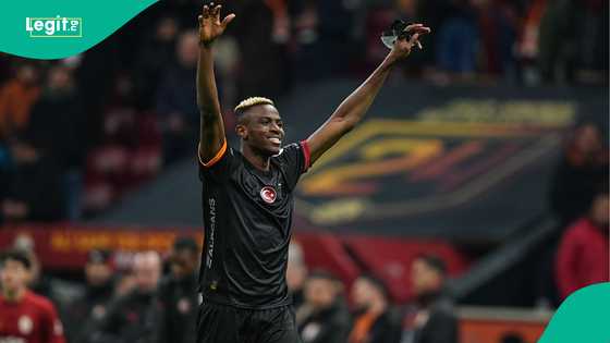 Victor Osimhen spotted cheering Galatasaray fans after abandoned match vs Adana Demirspor