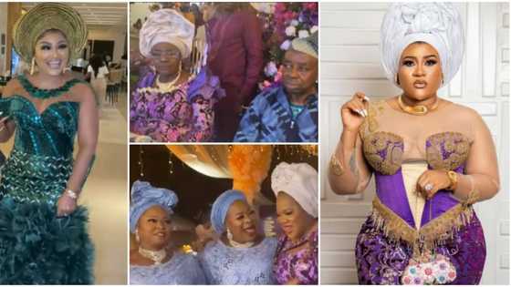 Mercy Aigbe, Nkechi Blessing, Tunde Kelani, other celebs storm Lateef Adedimeji and Mo Bimpe's wedding