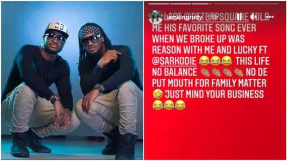 No dey put mouth for family matter, mind your business - Psquare's Paul to people after makeup with brother