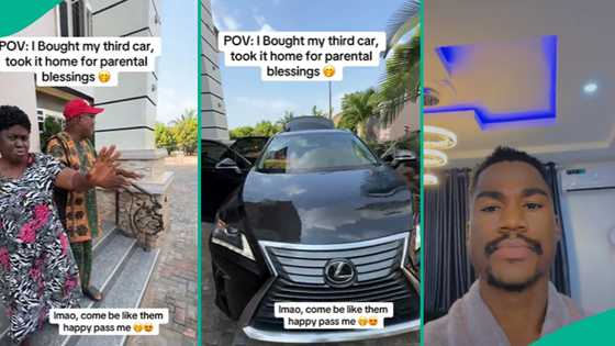Nigerian man shows parents his 3rd car for 1st time, they dance with him in sweet video