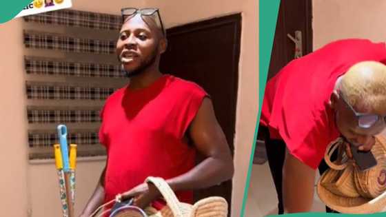 Nigerian lady shows her husband’s funny obsession with buying random things from street hawkers