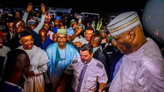 2023 presidency: Photos show moment Atiku arrived Uyo for campaign, as BoT tries to woo Wike, others