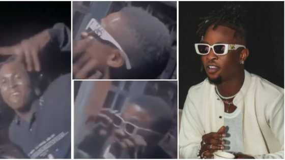 They've made it in life: Reactions as boys jubilate after allegedly 'obtaining' Laycon's shades at an event