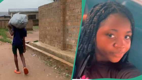 “More favours”: Nigerian lady appreciates her brother’s hard work and support for her thrift shop