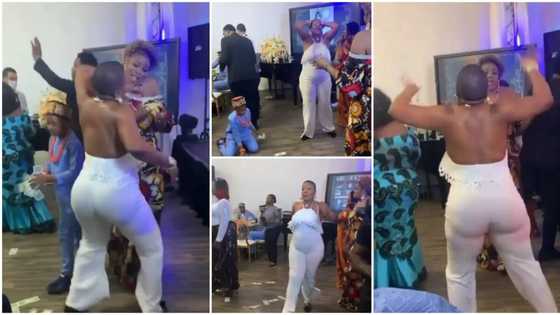 Woman on armless jumpsuit 'scatters' birthday party with weird marching dance moves, video stirs huge reactions
