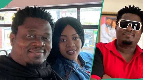 "A deserving one Akanke": Muyiwa Ademola gushes, calls wife sweet names as she bags degree abroad