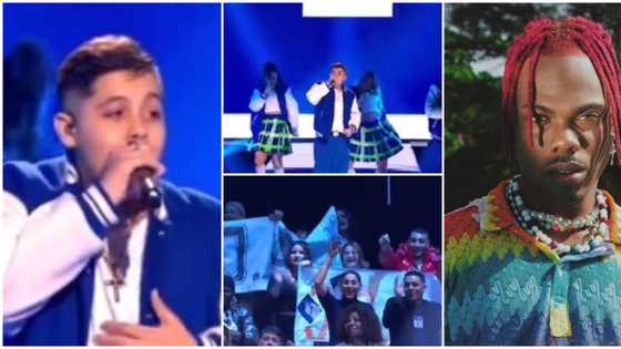 He nailed it: Oyinbo boy performs Ckay's Love Nwantiti during contest, wows judges in video, Nigerians react