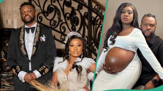 Nikki Laoye, hubby welcome baby girl on third wedding anniversary, shares pics: "God planned it"