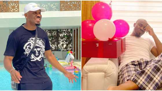 Valentine: Socialite Pretty Mike frowns at anonymous admirer sending gifts to his house