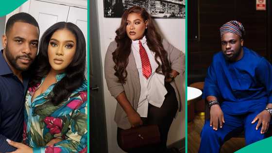 Drama as Nkechi Blessing shows off new lover after bragging of hiding relationship: "Lov of my life"