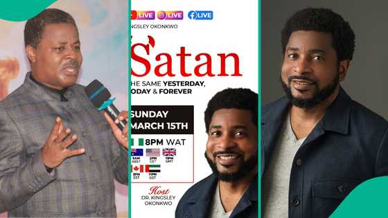 Pastor criticises Pastor Kingsley Okonkwo after seeing caption he used for his program: "Satan"