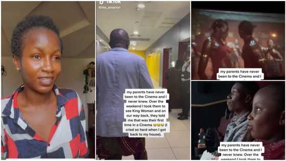 "We've never been there": Lovely daughter pays for movie tickets for her parents, they watch The Woman King