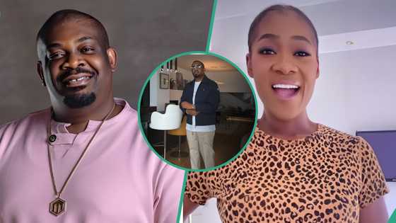 Don Jazzy unveils new look, fans drool, drags Mercy Johnson: "Not easy but worthwhile"
