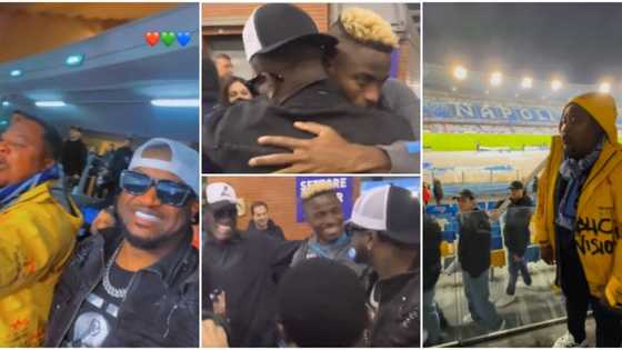 "Make we go eat": Sweet moment Osimhen linked up with Peter Okoye & Cubana Chiefpriest after defeat trends