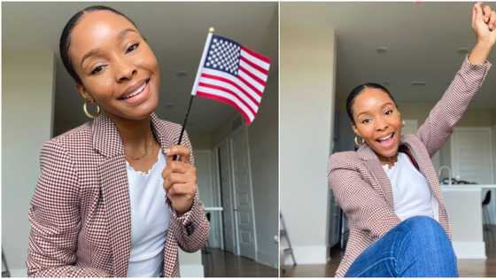 Young woman celebrates becoming US citizen, shares adorable photos as she waves American flag, many react