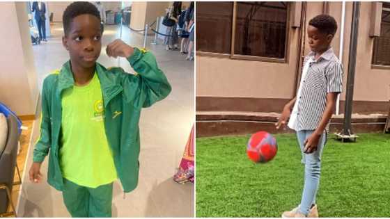 Wizkid's firstborn Boluwatife flies out to Dubai with mum to represent his college at World School Games