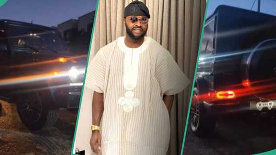 Femi Adebayo celebrates as he joins Lagos big boys who own G-wagon: "God did"