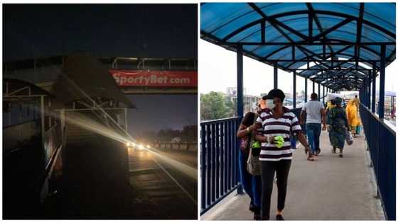 No-light on Lagos pedestrian bridge: Residents raises alarm, says they are exposed to robbery attacks