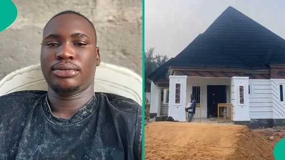 Nigerian man uses 10 months to build magnificent bungalow, video goes viral
