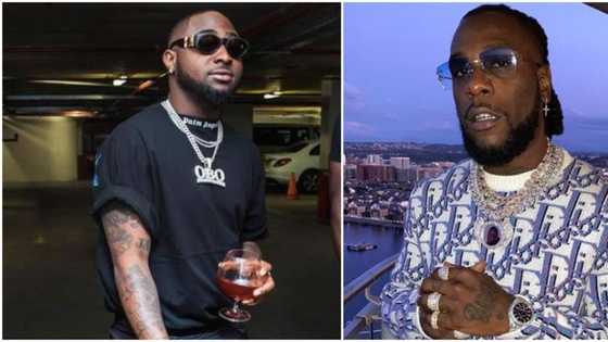 Davido angrily leaves nightclub after scuffle with Burna Boy (Video)