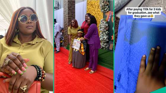Mother who paid N110,000 for 3 children at school party shows items they received: “Make una judge”