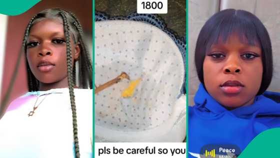 "You all should be careful": Lady displays what she found in new cloth mum bought for her