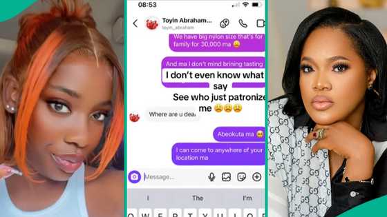 Lady who commented on Toyin Abraham's post gets unexpected messages from actress: "What do I say?"