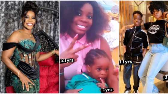 "You didn't age at all": Wizkid's 1st baby mama jumps on 10 year challenge with their son, shares old photo