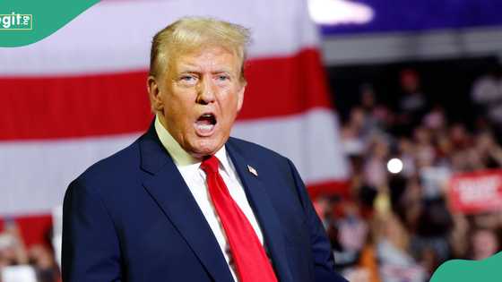 US President struck by object on live TV during press conference, Trump reacts