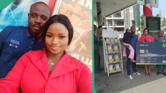 Mummy Zee and her husband finally visit NNPCL to redeem their N200k PMS voucher, photos go viral
