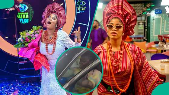 BBN winner Imisi's mum rains mighty prayers on her new car in touching video: "Her dad no relevant?"