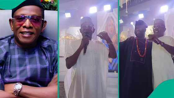 Sweet video as Nkem Owoh performs hit track, 'I Go Chop Your Dollar' at an event: "Legend"