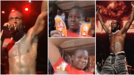 “Buy your shaving stick”: Young boy addresses Burna Boy after singer put his hairy armpits on display in video