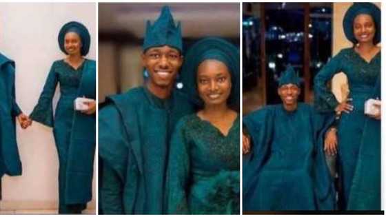 Photos of beautiful bride who got married without any make-up tear Nigerians apart on social media