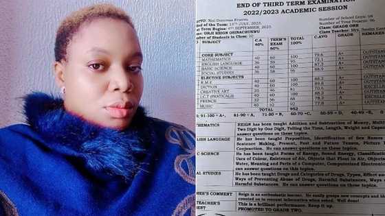 Nigerian mum in awe as 6-year-old son tops class with excellent result, bags distinctions, photo trends