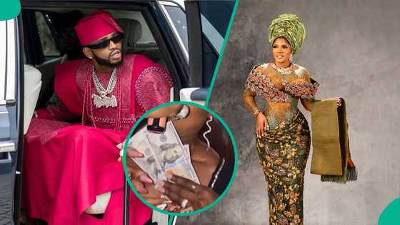 JP25: Diamond Platimumz pours 100-dollar bills on Iyabo Ojo at Priscilla's afterparty, video trends