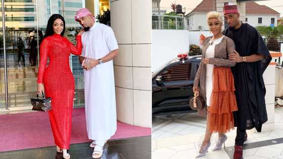 Billionaire man Dilly Umenyiora in loved up photo with pretty wife as they vacation in Dubai