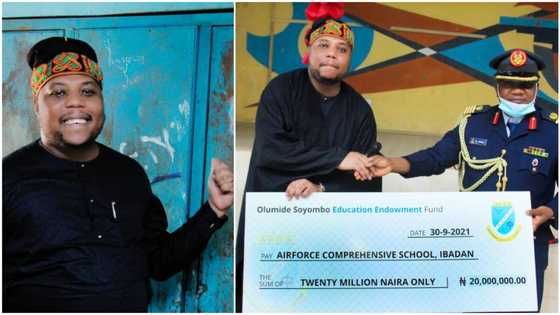 Nigerian man visits his former secondary school after he made it in life, donates N20m as endowment fund