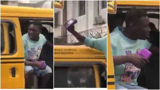 Bidiyon Yadda Kwandastan Mota Ya Koma Yawo Da POS Saboda Fasinjojin Da Basu Da Tsaba a Hannu Ya Ba Da Mamaki