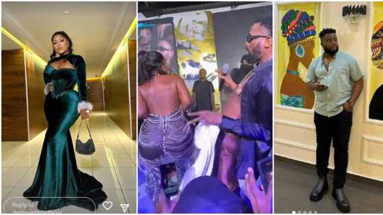 D'banj, Sabinus, Mr Macaroni, Destiny Etiko storm Cubana Chiefpriest's new drink launch, video goes viral