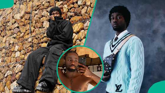 Omah Lay responds to backlash for sharing picture in his underwear: "Dey're calling me gay"