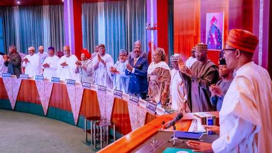Abun Hawaye: Shugaba Buhari Ya Faɗa Wa Ministoci Kalamai Masu Ratsa Zuciya A Taron Bankwana