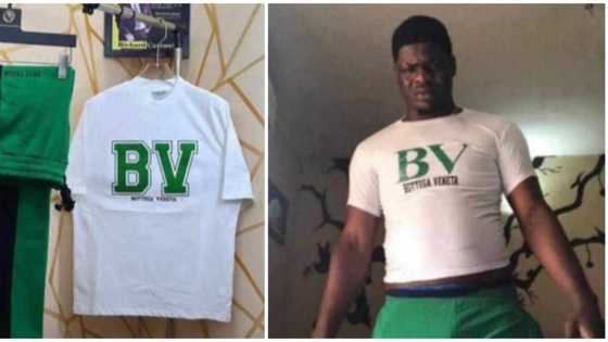 "Drink slimming tea": Reactions as man receives undersized outfit from online vendor