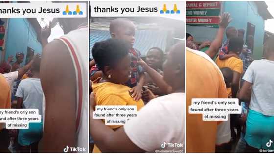 He's an only son: Celebration as little Nigerian boy missing for 3 years is found, people celebrate in video