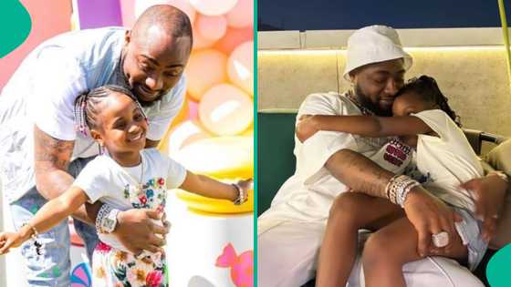 Adorable moment Davido called daughter, Hailey, on video surfaces: "He doesn't play with his kids"