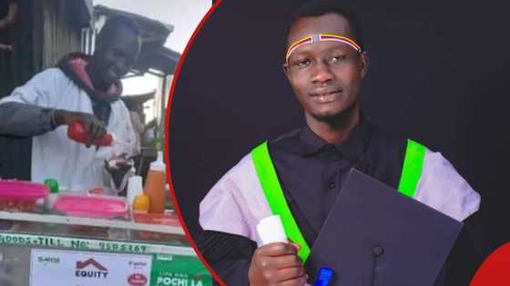 Man who hawked Eggs to survive graduates from college
