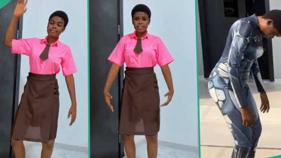 "She is in 300 level": Nigerian girl who behaves and talks like AI robot becomes popular on TikTok