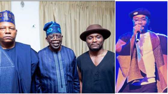“Dem switch to Brymo after Portable no work” - Reactions as singer meets Tinubu, Shettima, pictures trend