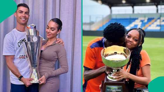 Nigeria lady goes viral for powerful message to boyfriend as they recreate Ronaldo and Georgina’s famous photo
