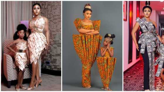 Nigerian fashion designer Luminee twins with her daughter in 8 adorable photos